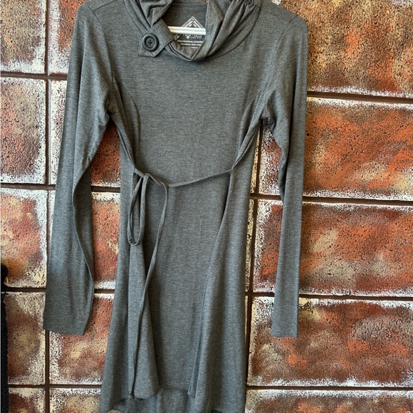 Nomads Hempwear/ grey tunic top with tie NWT - Picture 1 of 4
